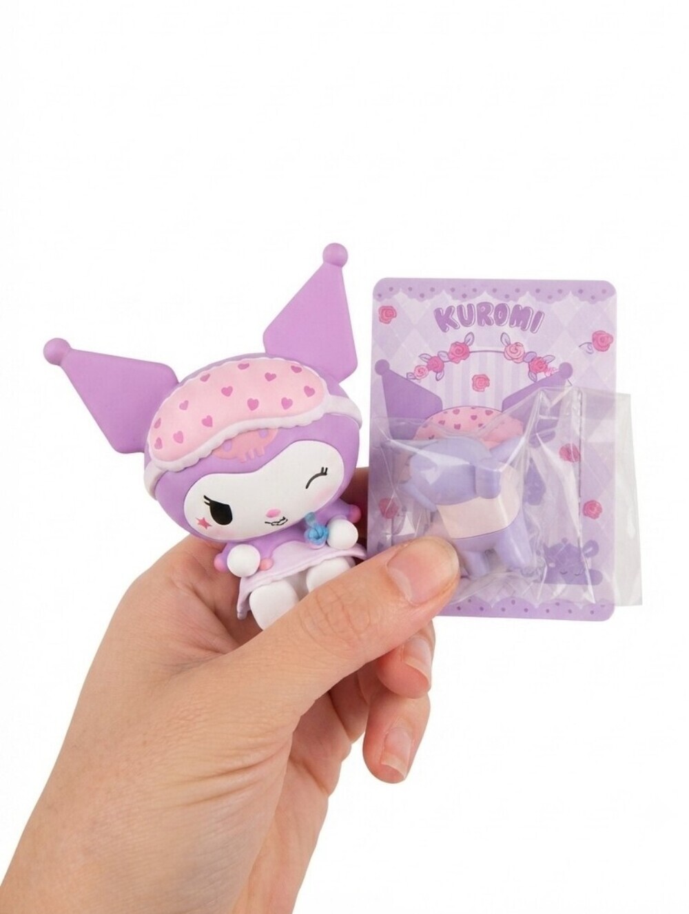 Sanrio x Miniso Pajamas Sweetheart Blind Box Series - Kuromi Figure with Card &
